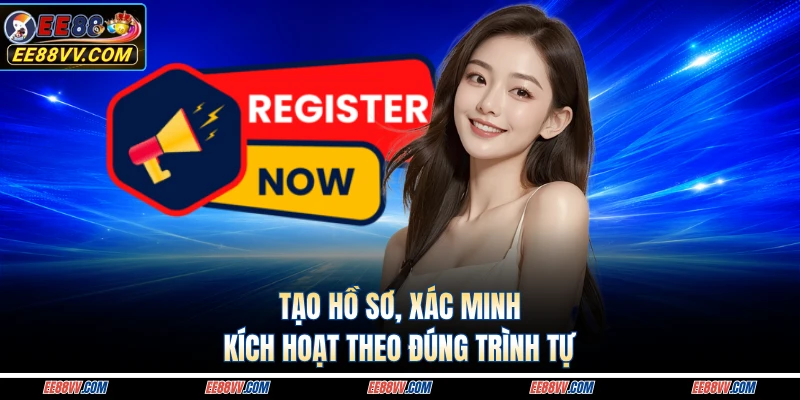 Tạo hồ sơ, xác minh, kích hoạt theo đúng trình tự